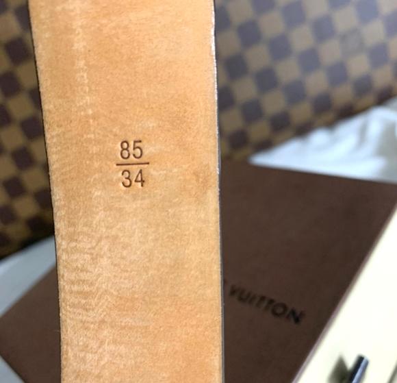 Louis vuitton damier ebene belt 85/34 main image 5